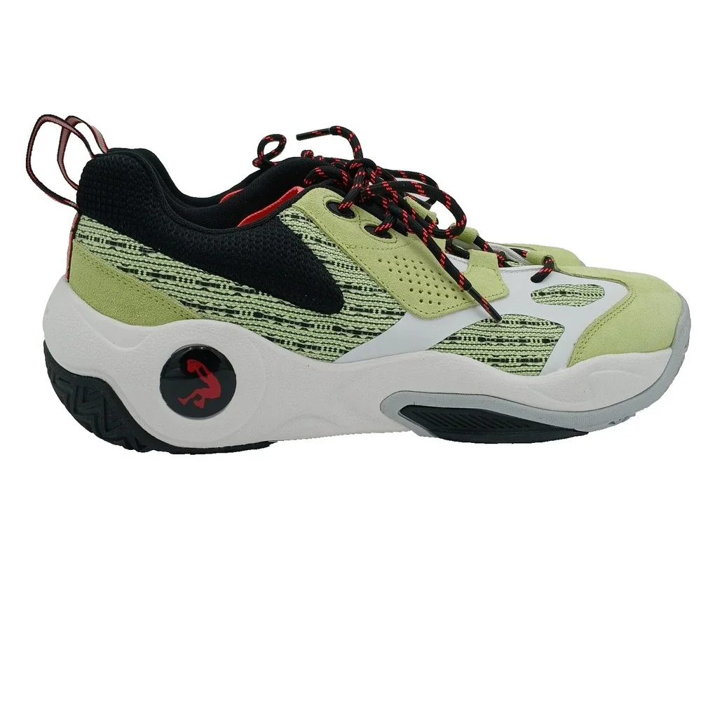NEW MENS SHAQ RAQ LOW BASKETBALL SHOES GREEN AND WHITE SNEAKERS SIZE 13
